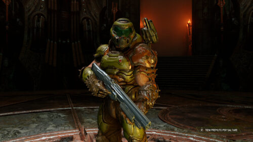 Doom Slayer Tactical Armor with Shotgun 4K PC Wallpaper