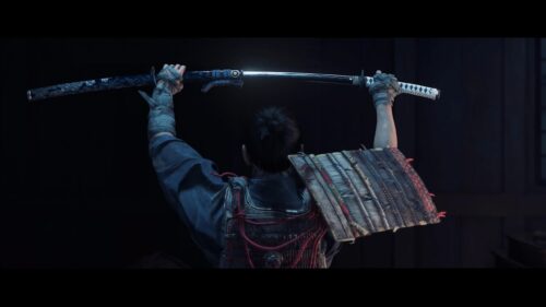 Ghost of Tsushima Jin Sakai Samurai Warrior Holding Katana PC Wallpaper