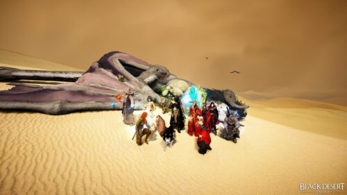 Black Desert Online Group Adventure in the Desert 4K Wallpaper
