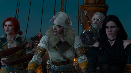 Geralt Ciri Yennefer and Triss The Witcher 3 Wild Hunt Desktop Wallpaper