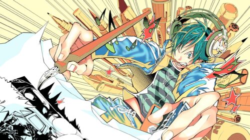 Dynamic Anime Artist Drawing Manga Illustration 4K Desktop Wallpaper
