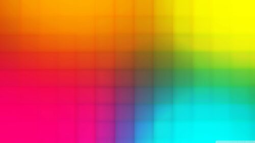 Vibrant Abstract Rainbow Grid Color Gradient PC Wallpaper