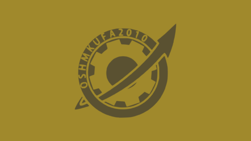Minimalist Gold OSHMKUFA 2010 Gear Emblem PC Wallpaper