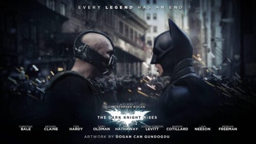 Batman vs Bane The Dark Knight Rises Movie Cinematic 4K Desktop Wallpaper