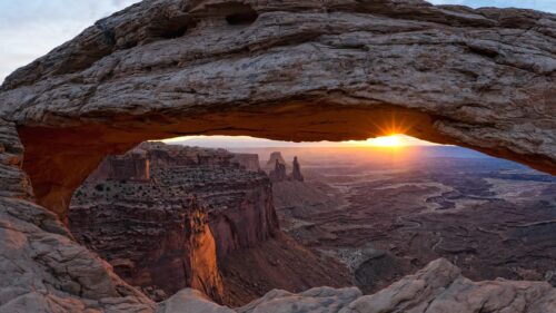 Mesa Arch Canyonlands National Park Sunrise Desktop Wallpaper