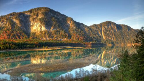 Stunning Autumn Mountain Lake Landscape 4K PC Wallpaper