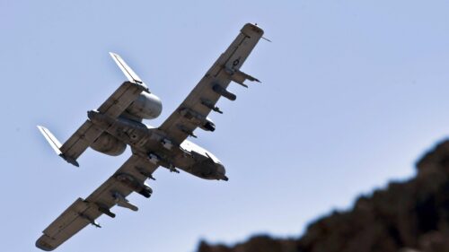 US Air Force A 10 Thunderbolt II Warthog Flying Over Mountains PC Wallpaper