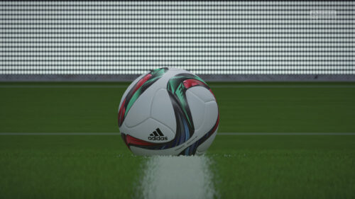 Adidas Conext15 Official Match Soccer Ball on Football Field PC Wallpaper