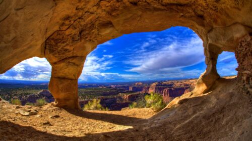 Breathtaking Canyon Arch Overlook Natural Landmark PC Wallpaper