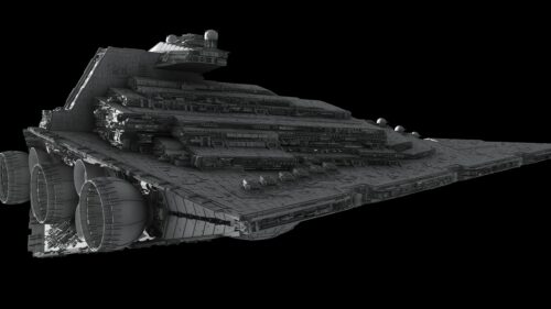 Star Wars Imperial Star Destroyer Detailed 4K Desktop Wallpaper