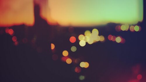 Abstract Colorful Bokeh City Lights Desktop Wallpaper