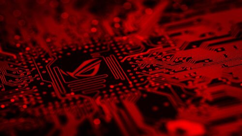 Republic of Gamers Red Circuit Board Technology 4K PC Wallpaper
