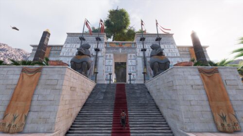 Assassin’s Creed Origins Egyptian Temple Entrance 4K PC Wallpaper