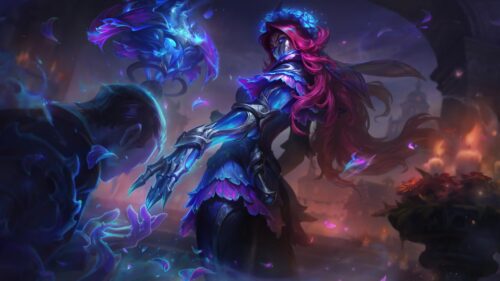 League of Legends Coven Evelynn Dark Fantasy Art 4K PC Wallpaper