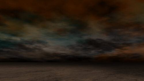 Moody Dark Stormy Clouds Over Desert Horizon 4K Wallpaper