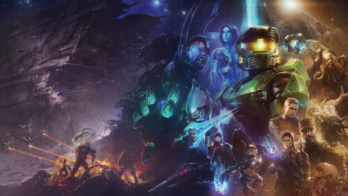Halo Infinite Master Chief and Cortana Epic Space Battle 4K Wallpaper