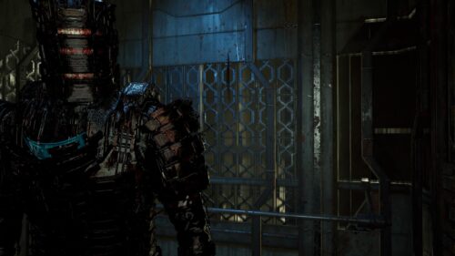 Isaac Clarke Dead Space Horror Suit in Dark Sci Fi Corridor 4K Wallpaper