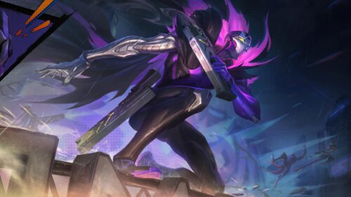 Jhin Cyberpop Futuristic League of Legends Assassin 4K Wallpaper