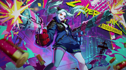 Rebecca Cyberpunk Edgerunners Dual Wielding Action PC Wallpaper