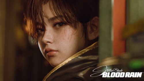 Stellar Blade Blood Rain Close Up Character Portrait 4K Wallpaper