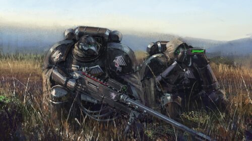 Warhammer 40k Raven Guard Space Marines Sniper Stealth Mission 4K PC Wallpaper