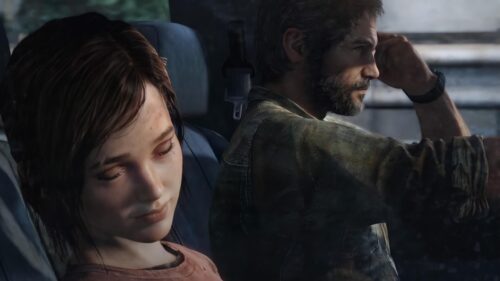 Joel and Ellie The Last of Us Cinematic Car Journey PC Wallpaper