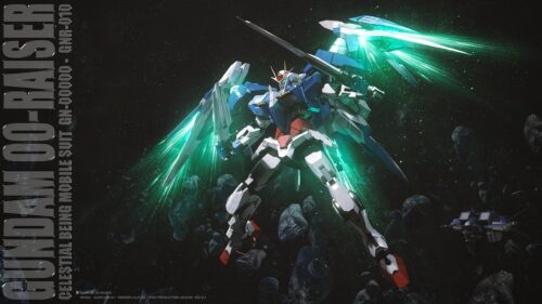 Gundam 00 Raiser Celestial Being Mobile Suit 4K Desktop Wallpaper