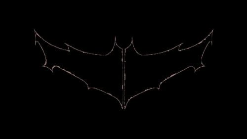 Minimalist Dark Knight Bat Symbol Silhouette 4K Desktop Wallpaper