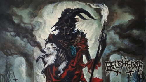 Belphegor Dark Gothic Demon with Lamb Oil Painting 4K PC Wallpaper