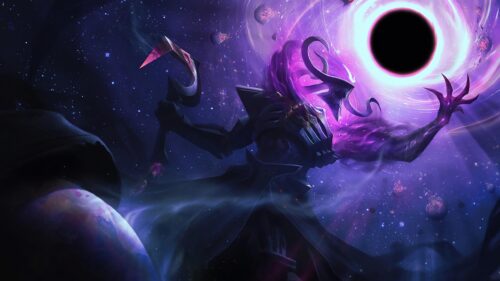Cosmic Dark Star Thresh League of Legends 4K PC Wallpaper