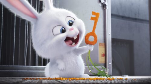 Cute Snowball Rabbit from The Secret Life of Pets 4K Desktop Wallpaper