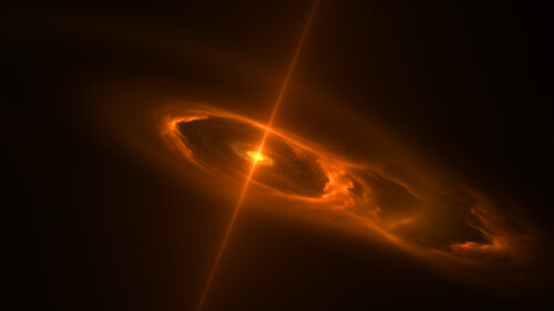 Stunning Orange Supernova Cosmic Explosion Space PC Wallpaper