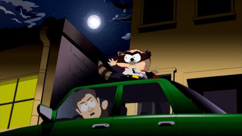 The Coon South Park Superhero Night Scene 4K Desktop Wallpaper