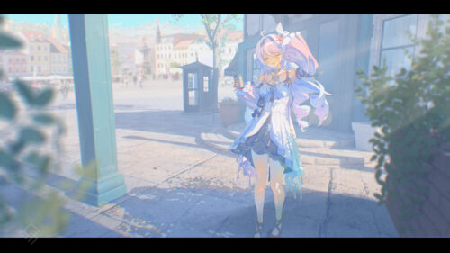 Elysia Honkai Impact 3rd Aesthetic City Stroll PC Wallpaper