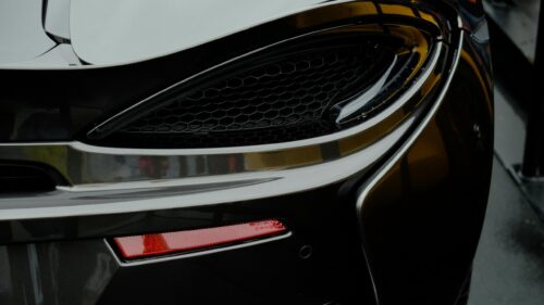 Elegant McLaren Supercar Rear Taillight Macro Close Up 4K Wallpaper