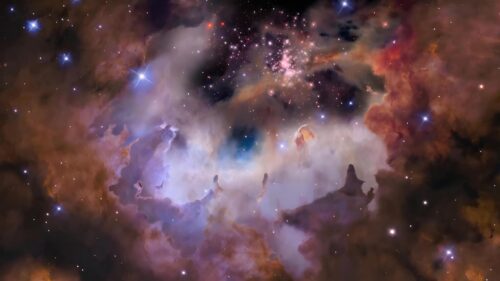 Breathtaking Deep Space Nebula With Radiant Star Clusters 4K Wallpaper