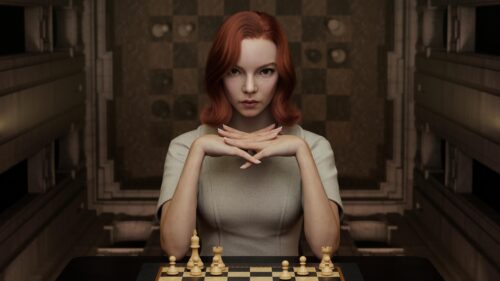 Anya Taylor Joy as Beth Harmon from The Queens Gambit Desktop Wallpaper