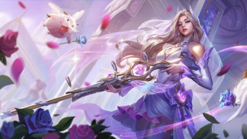 Beautiful Crystal Rose Vayne League of Legends 4K Wallpaper