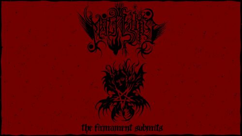 Dark Black Metal Aesthetic Art with Red Background PC Wallpaper