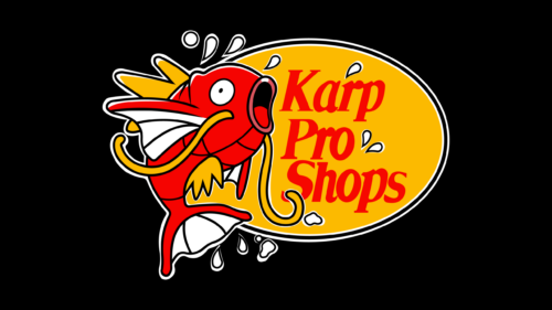 Funny Magikarp Pro Shops Parody Logo Desktop Wallpaper