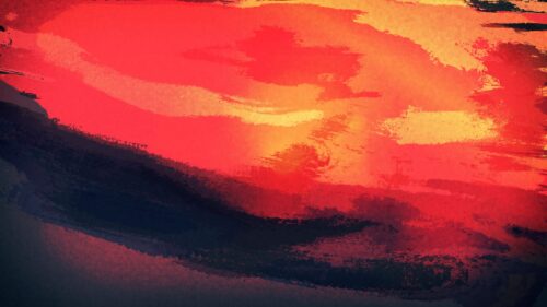 Abstract Fiery Red and Orange Brush Stroke Texture 4K Wallpaper