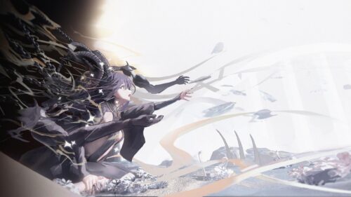 Ethereal Anime Girl Reaching for Light Fantasy Art 4K Wallpaper