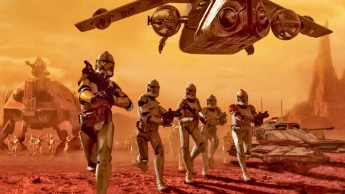 Star Wars Clone Troopers Battle on Geonosis 4K Desktop Wallpaper