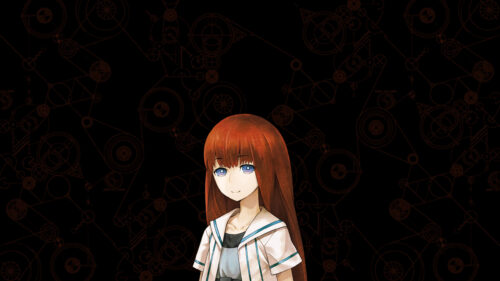 Kurisu Makise Steins Gate Anime Girl Minimalist Desktop Wallpaper