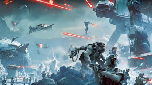 Epic Star Wars Battle of Hoth Cinematic Action 4K Wallpaper