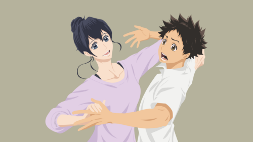 Welcome to the Ballroom Anime Couple Dancing High Quality PC Wallpaper