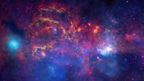 Stunning Deep Space Nebula and Vibrant Star Cluster 4K Wallpaper