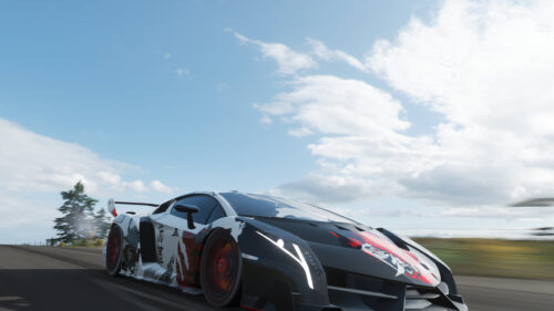 Lamborghini Veneno Custom Japanese Livery Racing PC Wallpaper