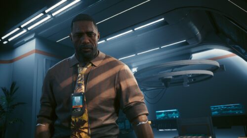 Idris Elba as Solomon Reed in Cyberpunk 2077 Phantom Liberty 4K Wallpaper