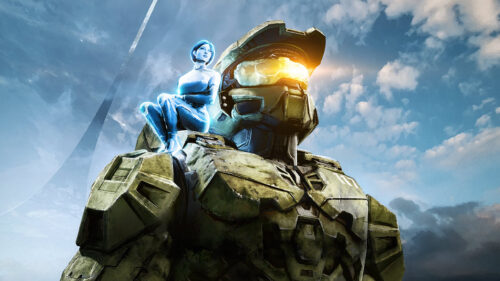 Master Chief and Cortana Halo Sci-Fi Adventure 4K Desktop Wallpaper